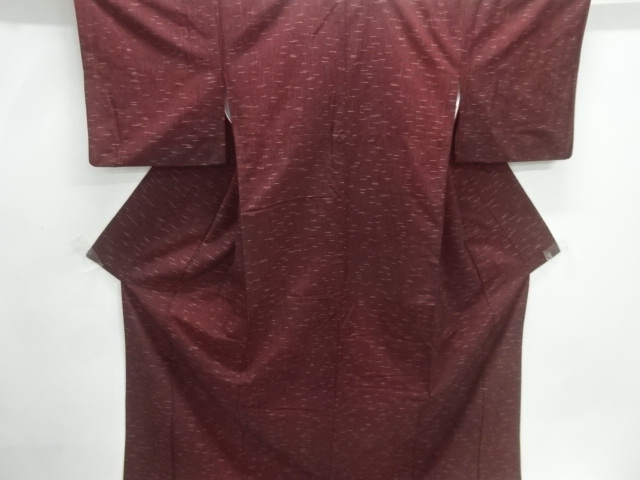 JAPANESE KIMONO / TSUMUGI / WOVEN GRID